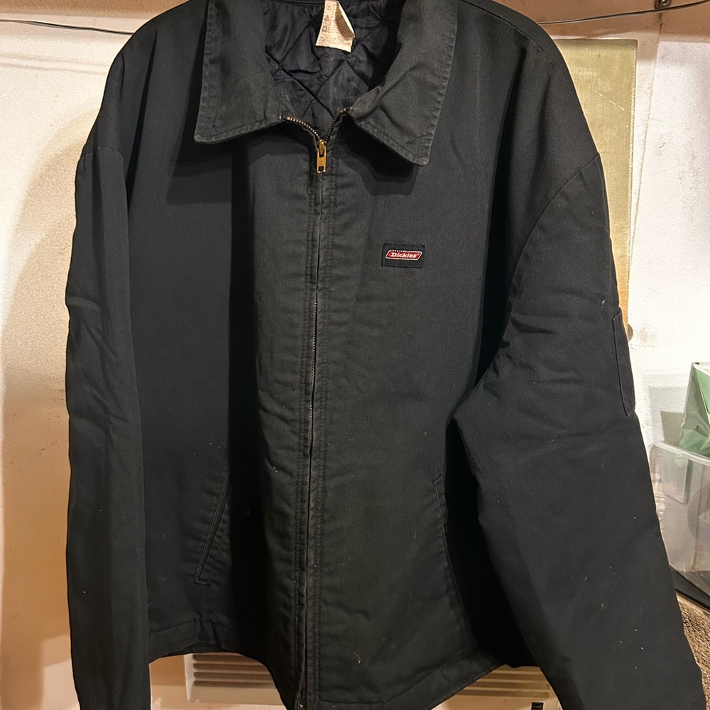 Black Dickies Workwear Quilted Jacket
